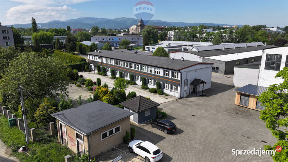 Budynek biurowosocjalny z mieszkaniem dojazd asfaltowy Bielsko-Biała sprzedam