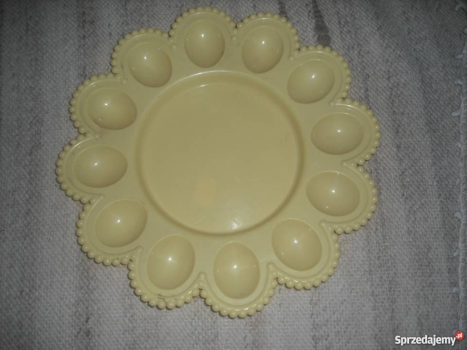 Duża patera na jajka sałatę czy sałatkę mazowieckie