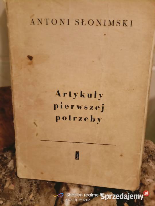 Słonimski Artykuły pierwszej potrzeby książki Warszawa