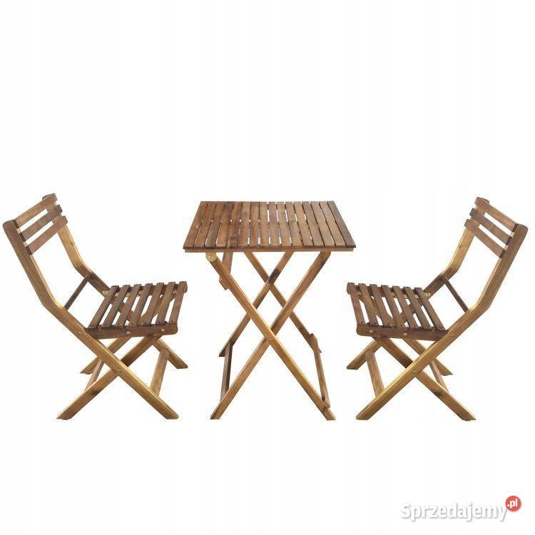 Zestaw mebli ogrodowych z drewna akacjowego Dom i Ogród Smogorzów sprzedam