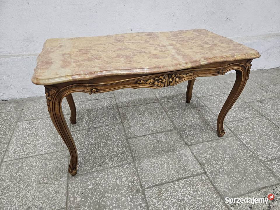 Francuski stolik kawowy z marmurem Francja Nowy Sącz