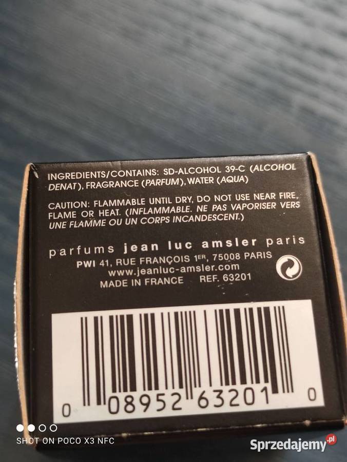 Perfumy Jean Luc Amsler EDP 5 ml eau de toilette Dla mężczyzn Piaseczno