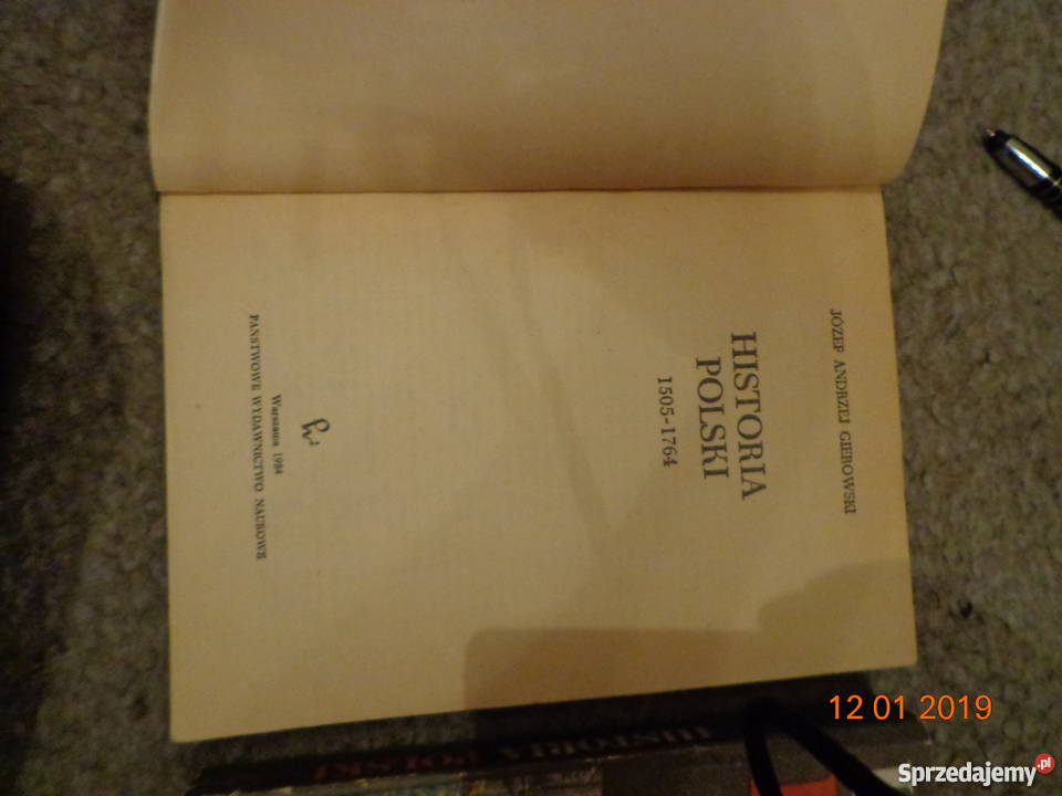 Historia Polski Józef Andrzej Gierowski Józef Kultura i Rozrywka Łódź sprzedam