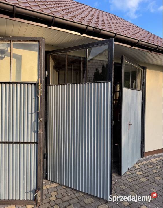 4 drzwi garażowe metal Sandomierz sprzedam