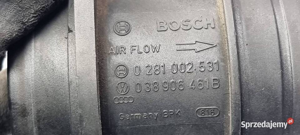 PRZEPŁYWOMIERZ SKODA OCTAVIA II 038906461B osobowe Lipno