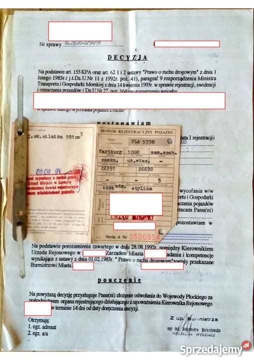 Piękny klasyk Wartburg 3121000 Warszawa