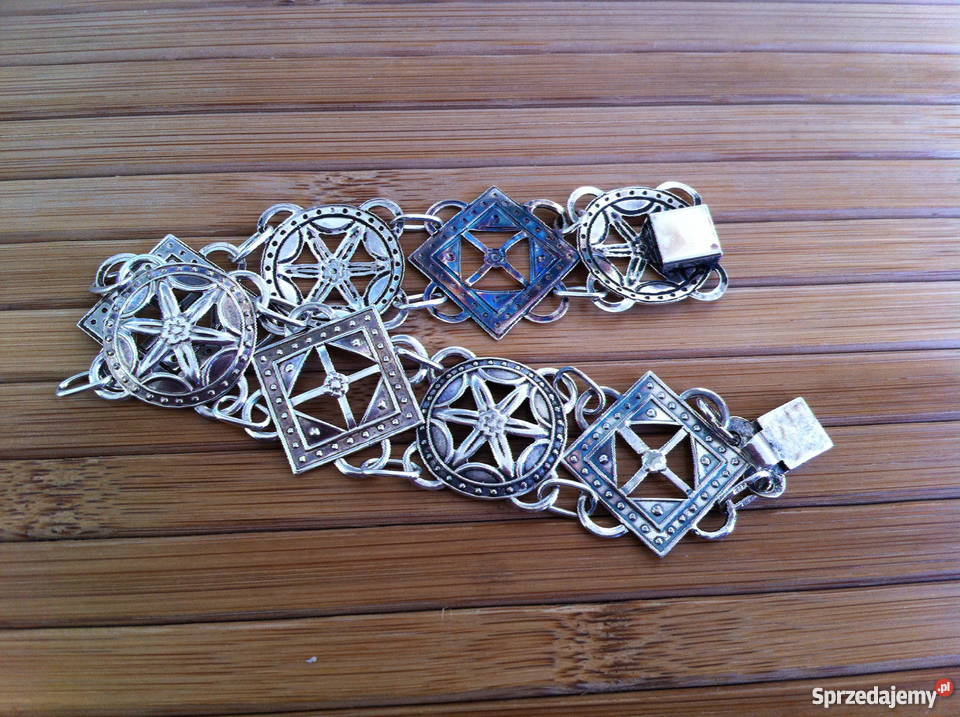 Przepiękna stara rosyjska srebrna bransoletka srebrne lubelskie Lublin