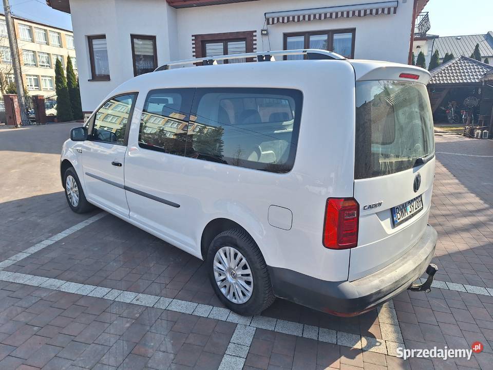 Volkswagen Caddy Maxi 20tdi 5osobowe 2017r manualna Samochody osobowe podlaskie Ciechanowiec