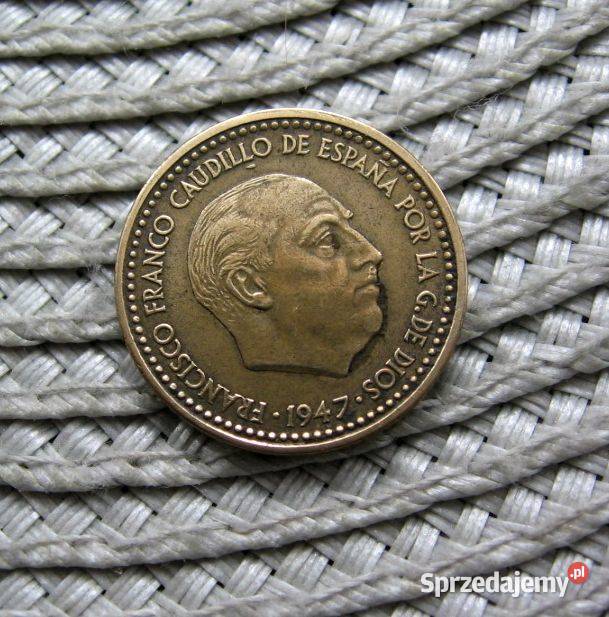 Hiszpania 1 Peseta 1947r Gen Franco wielkopolskie Kalisz