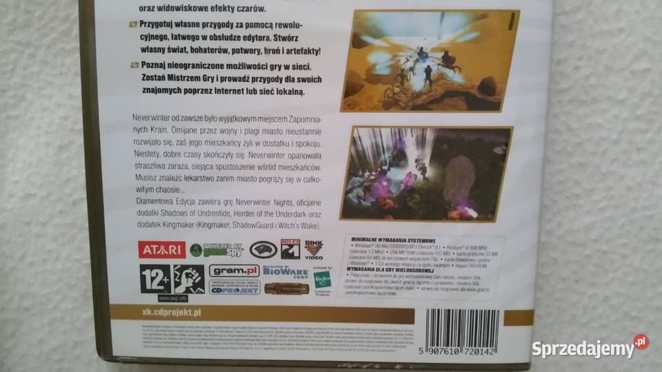 NEVERWINTER NIGHTS Diamentowa Edycja DVDROM Komputerowe PC