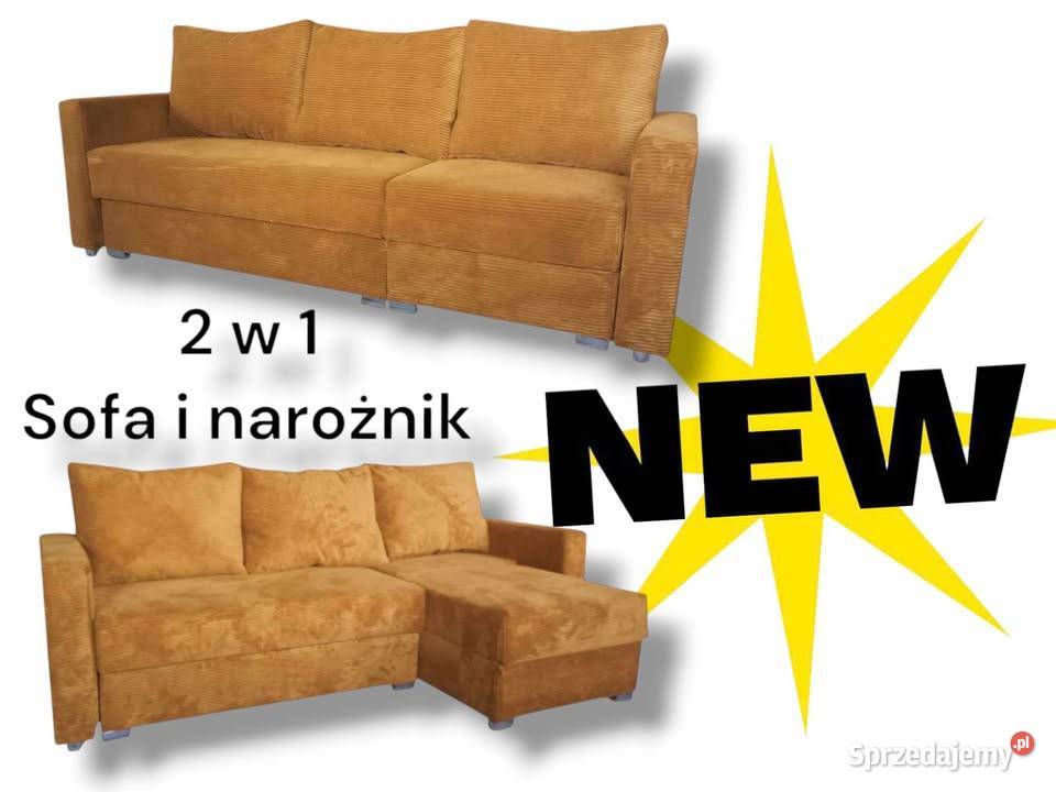 Sofa i Narożnik w jednym 2w1 pojemniki spanie pomorskie Gdańsk sprzedam
