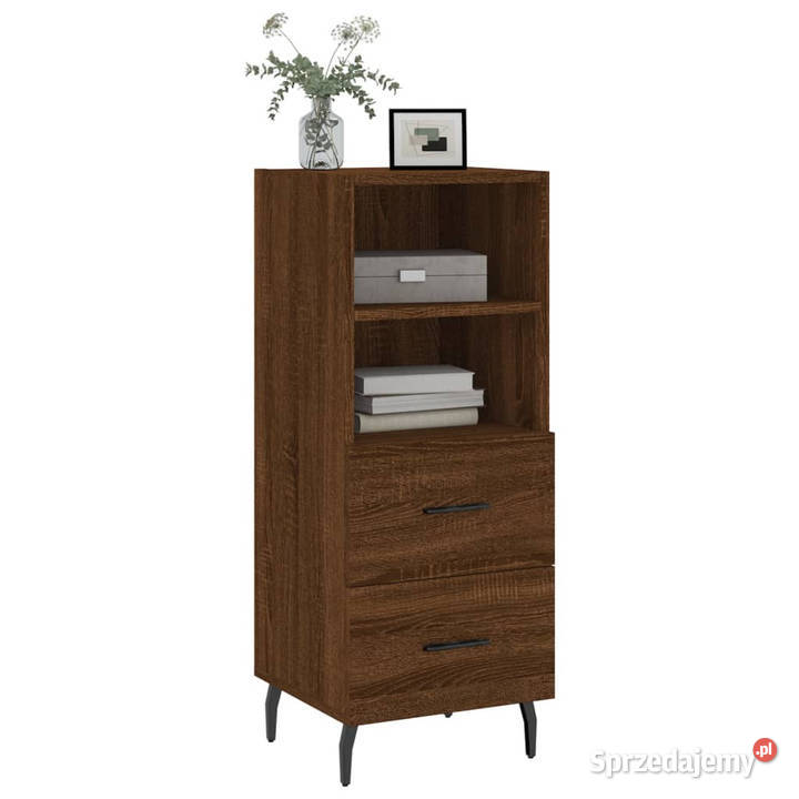 Szafka brązowy dąb 345x34x90 materiał
