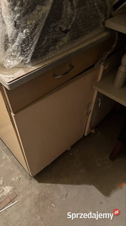 Szafka PRL z dzrzwiczkami inszufladami odbiór Lublin