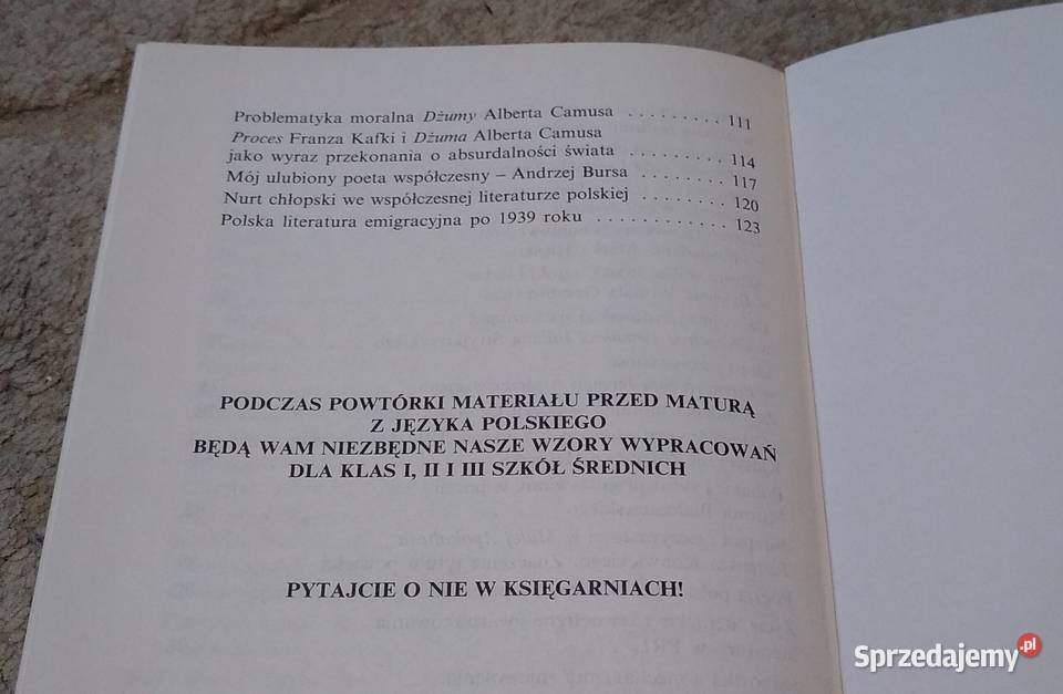 Wypracowania klas IV szkół średnich Jacek