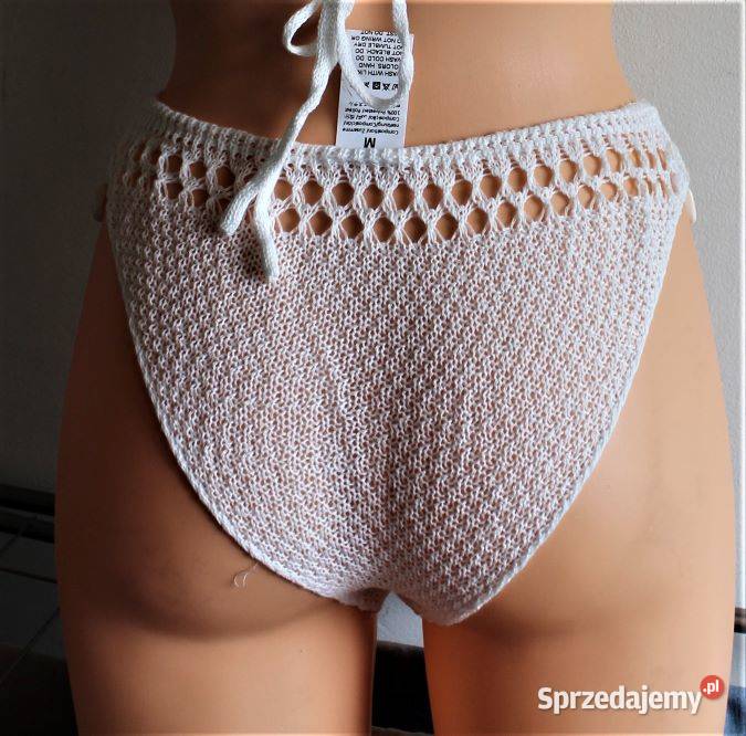 Strój kąpielowy kostium plażowy bikini ażurowy L dwuczęściowe sprzedam