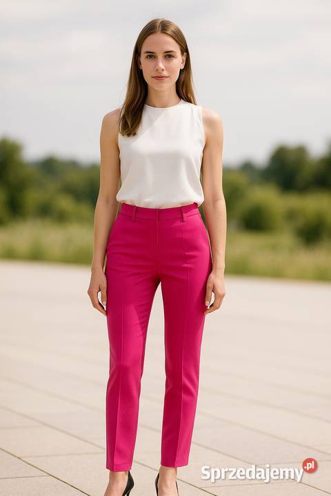 Spodnie damskie MIR eleganckie długie proste Spodnie