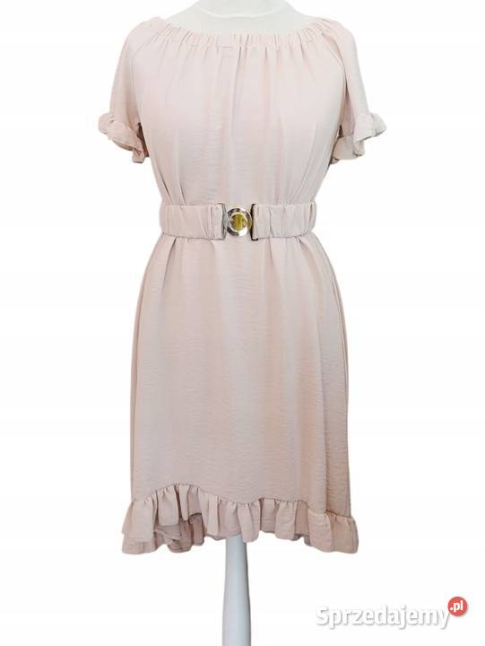 Sukienka hiszpanka ASYMETRYCZNA z falbaną Pątnów