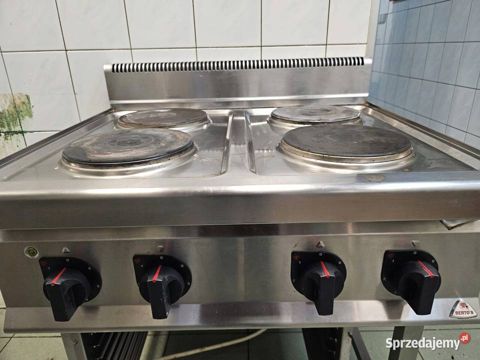 Kuchnia elektryczna 4 płyty okrągłe na podstawie