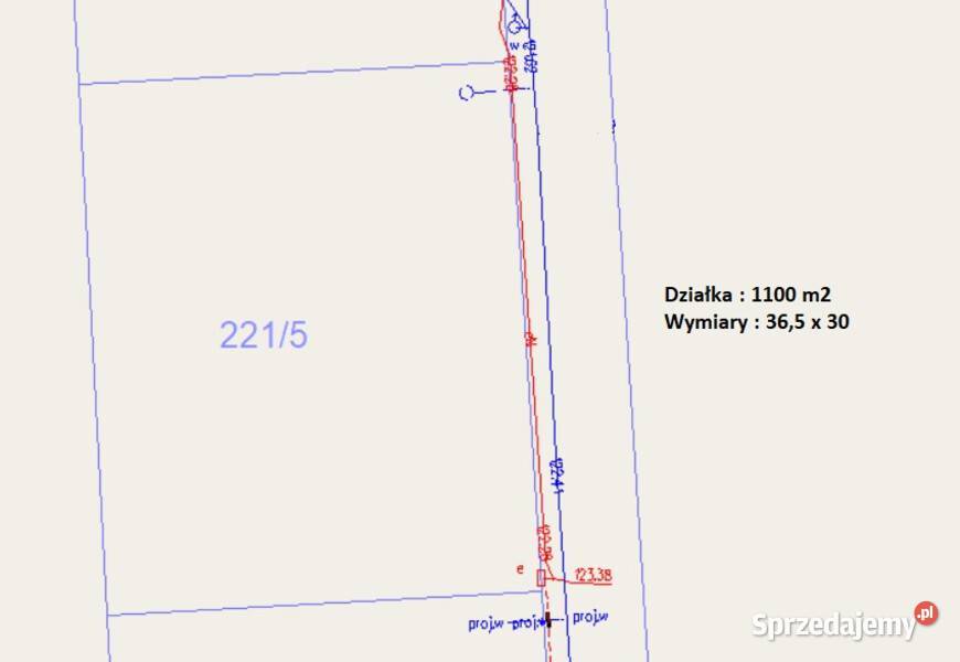 Działka budowlana z projektem i fundamentami Kutno