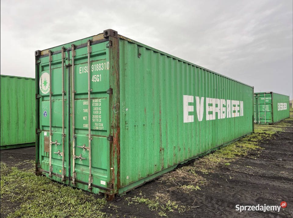 Kontener morski 40 DVHC 12 metrowy transport