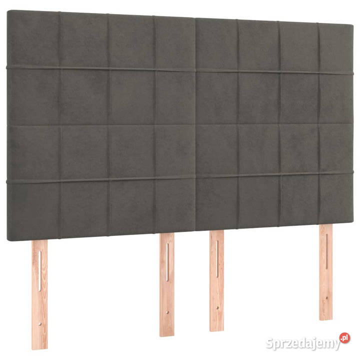 Zagłówki do łóżka 4 ciemnoszare 72x5x7888 mazowieckie Warszawa sprzedam