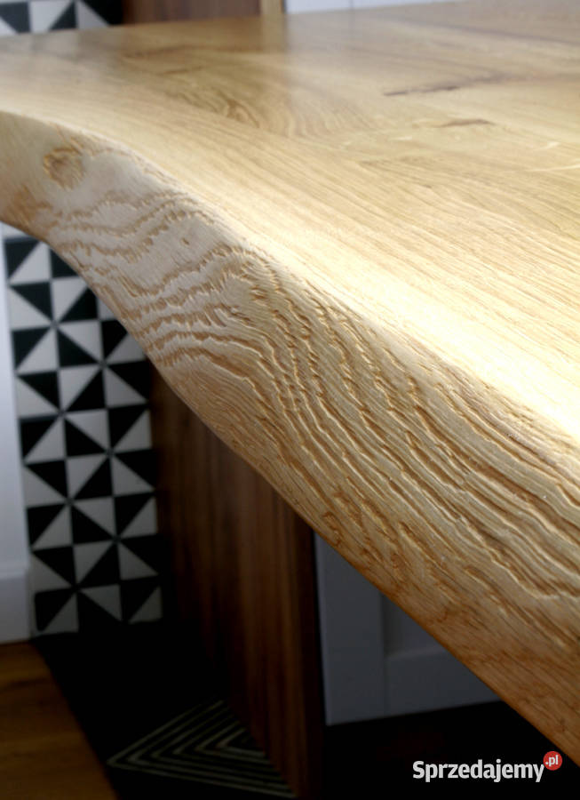 Stół dębowy na metalowych nogach styl loft Stoły pomorskie Gdańsk