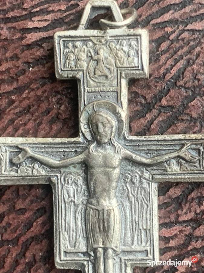 Niespotykany stary krzyżyk na szyję Łowicz