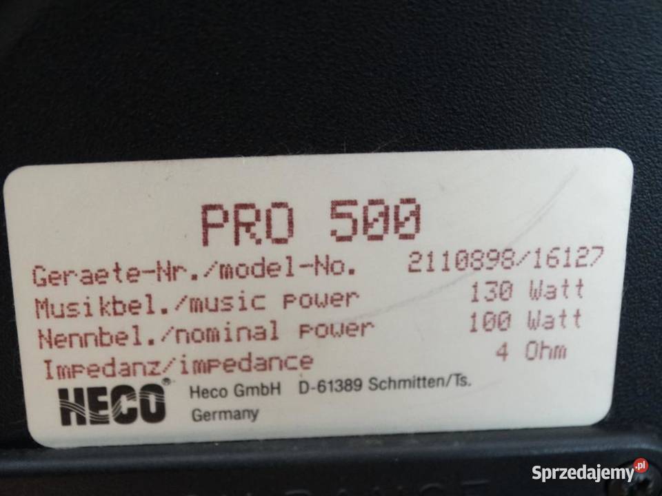 Kolumny Heco Pro 500 wysokie sprawne WYSYŁKA Jasło