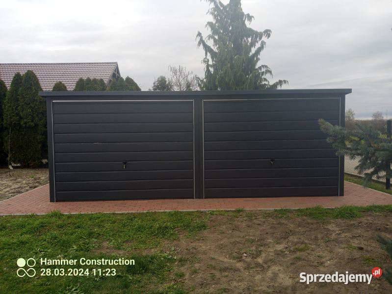 Garaż blaszany 6x5 Wzmocniony PROFILAMI Garaże i miejsca postojowe Lublin