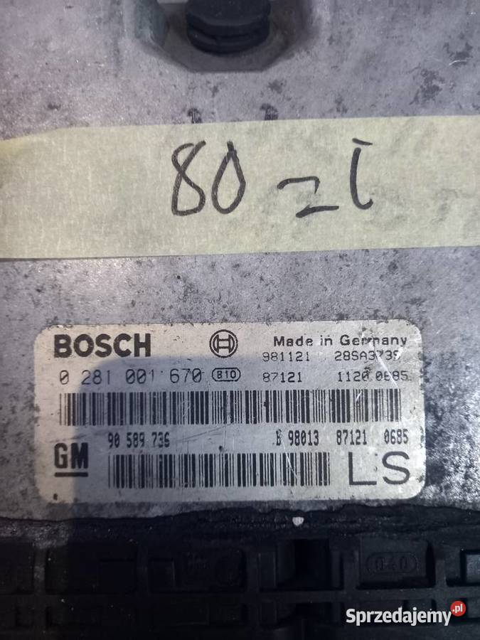 Komputer opel 081001670 osobowe