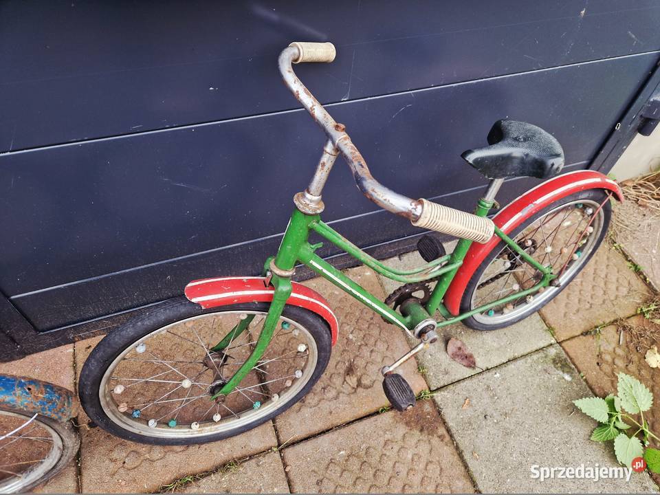 Stary rower dziecięcy dwie sztuki Turek