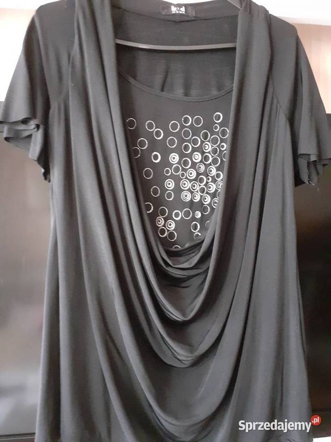 Elegancka czarna bluzeczka krótki Opole