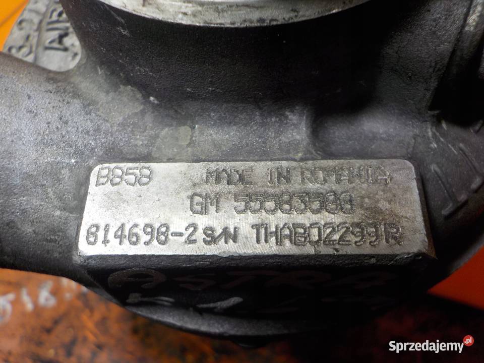 ASTRA K INSIGNIA 16 CDTI 17r 110 B16DTE turbina Turbosprężarki Suków