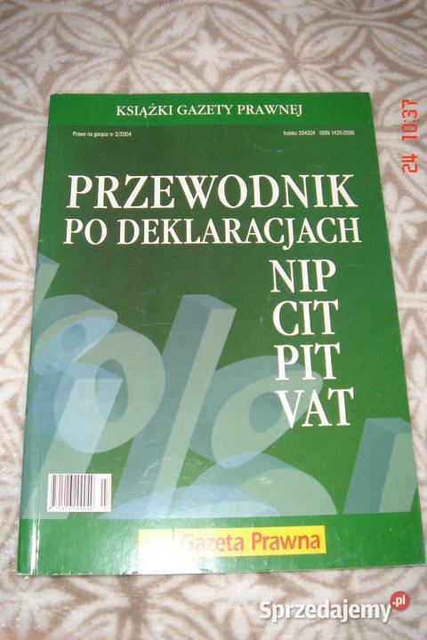 Sprzedam Przewodnik deklaracjach NIP CIT PIT VAT Konin