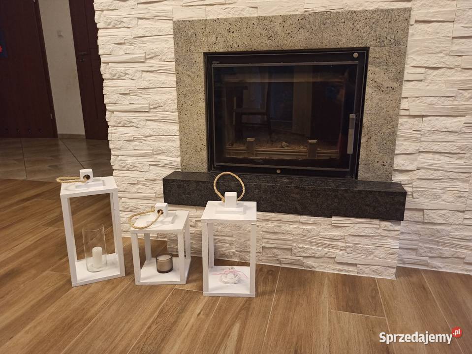 Lampiony dekoracyjne drewniane latarenki Skierdy