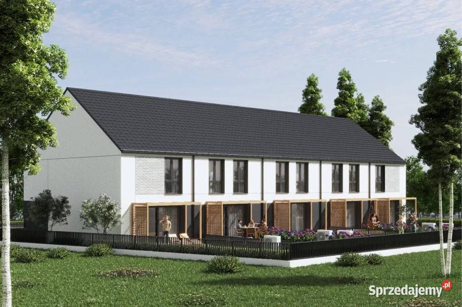 Bezrzecze nowoczesny dom w zabudowie szeregowej Szczecin