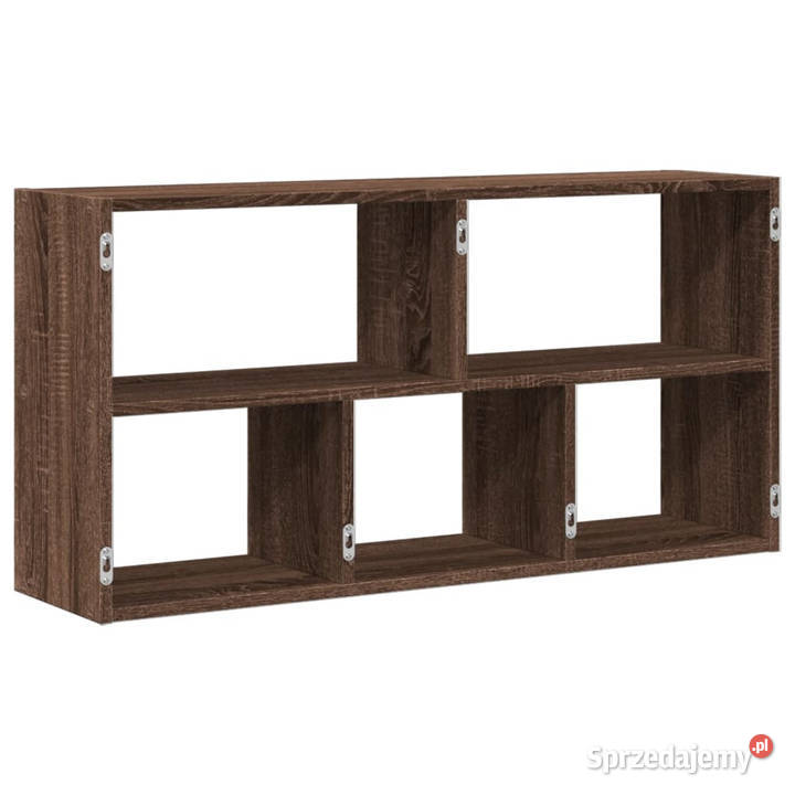 Półka ścienna brązowy dąb 100x25x50 WM853278