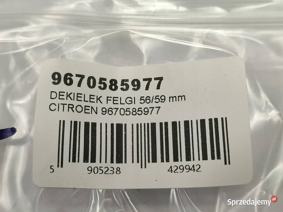 DEKIELEK FELGI 5659mm CITROEN 9670585977 OEM