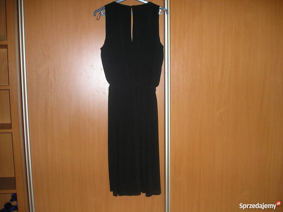 sukienka mgiełka midi mała czarna 36 S L Słupsk