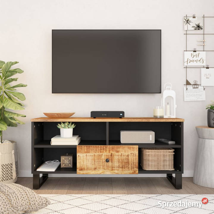 Szafka RTV 100x33x46 mango i materiał mazowieckie Warszawa