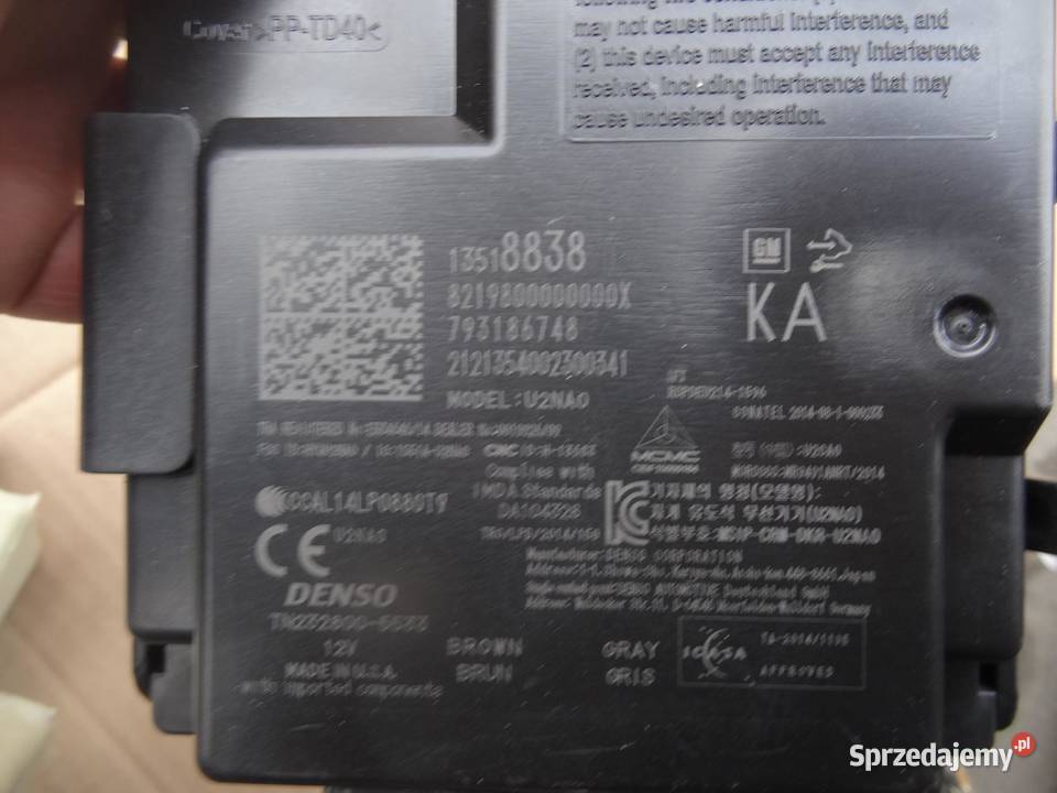 MODUŁ STEROWNIK KEYLESS OPEL INSIGNIA B 13518838