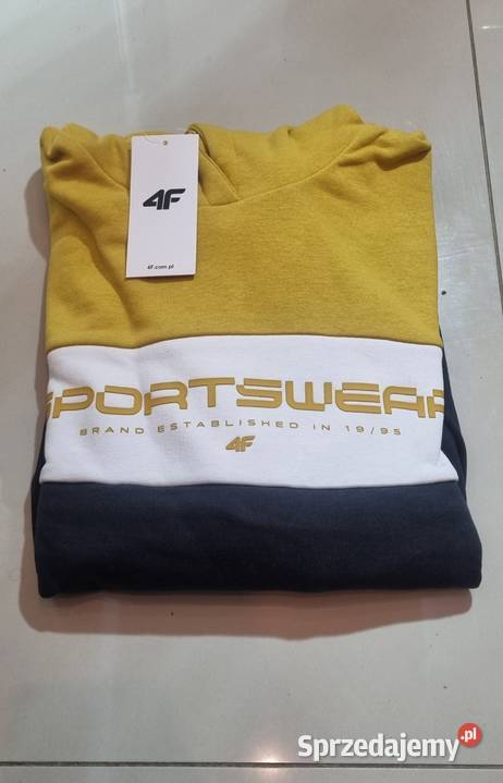 Nowa Bluza dresowa 4F z kapturem męska Odzież codzienna