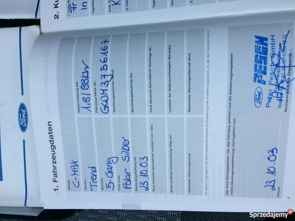 Sprzedam Ford Focus C 2003 r Stan Samochody osobowe