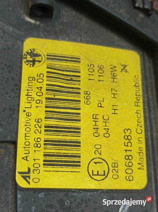 LAMPA PRZÓD PRAWA EU 0301186226 Alfa Romeo GT I