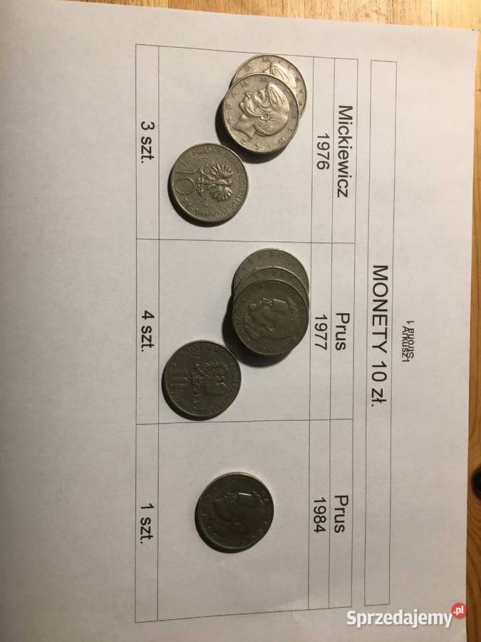 Monety polskie z epoki komunizmu Olsztyn sprzedam