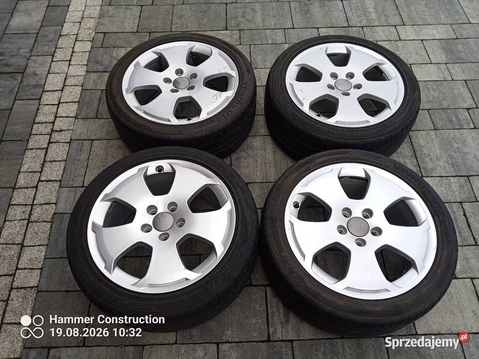 Alufelgi Audi A3 z oponami 22545R17 Okazja podkarpackie Brzozów