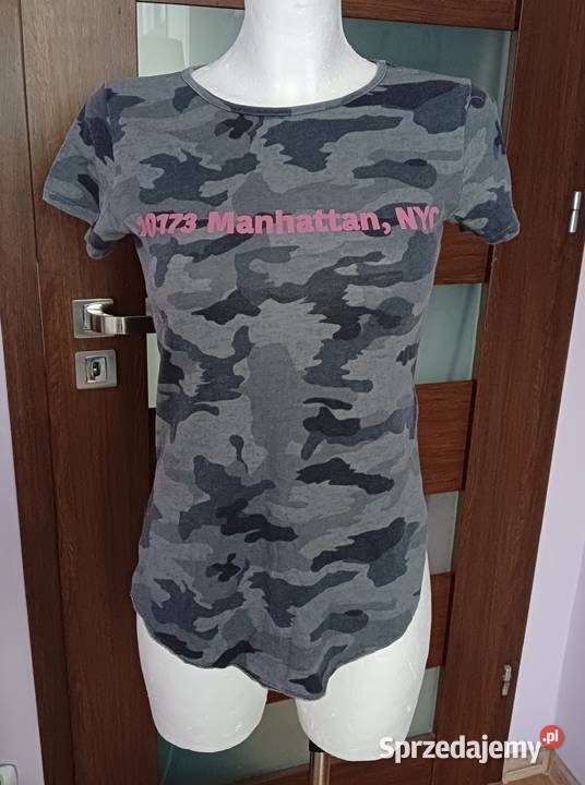 Militarna koszulka moro military Manhattan NYC szary/srebrny podkarpackie sprzedam