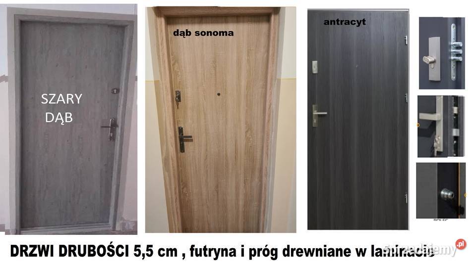 Drzwi z montażem zewnętrzne wejściowe ręki śląskie Sosnowiec sprzedam