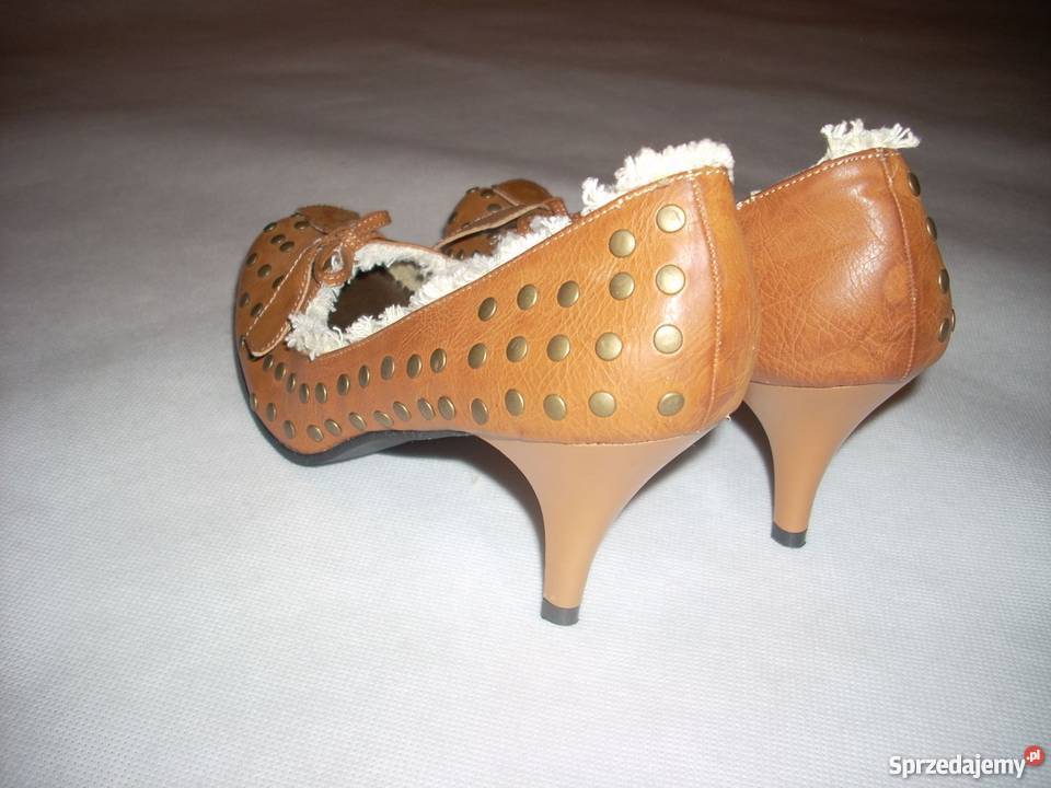 NOWE buty dżety z LNEM 37 szpilki camel Nowy Sącz