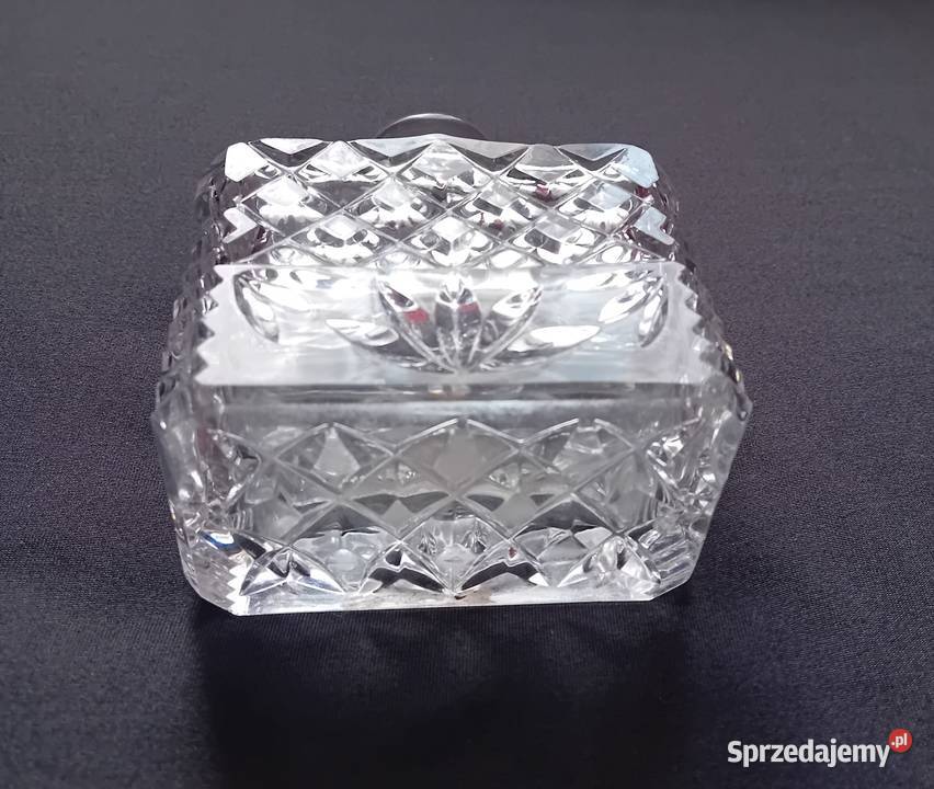 Kryształowy flakon do perfum Około połowy XX w Koźminek